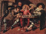 HALS, Dirck Amusing Party in the Open Air s oil painting artist